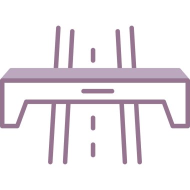 Sandalye Simgesi, vektör illüstrasyonu