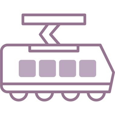 tren simgesi vektör illüstrasyonu