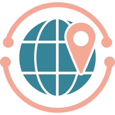 konum simgesi vektör illüstrasyonu