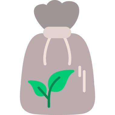 Saksıda bitki var. Basit tasarım.