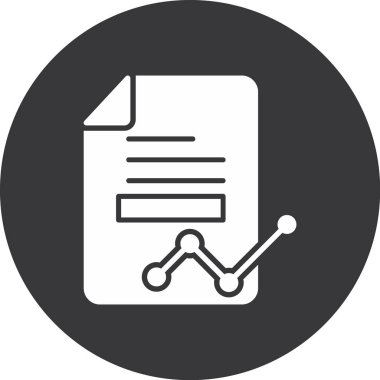 veri analiz simgesi trend biçimi arkaplanında izole edildi