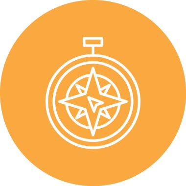 Pusula simgesinin vektör illüstrasyonu