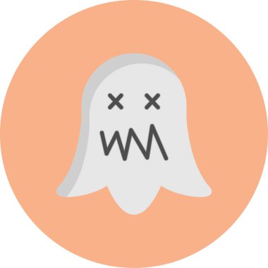 İzole bir cadılar bayramı hayaletinin resmi.