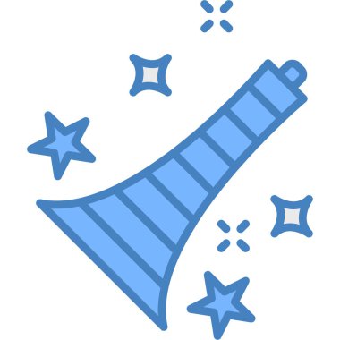 Yılbaşı web simgesi basit bir illüstrasyon