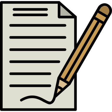 Bir kitabın vektör karikatürü çizimi.