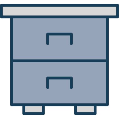 Dolap masası simgesi - taslak biçimi