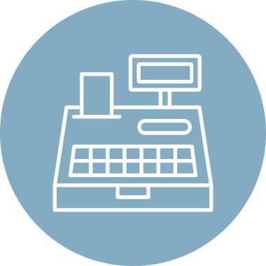 Ofis. Web simgesi basit illüstrasyon