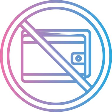 Kes şunu. Web simgesi basit illüstrasyon