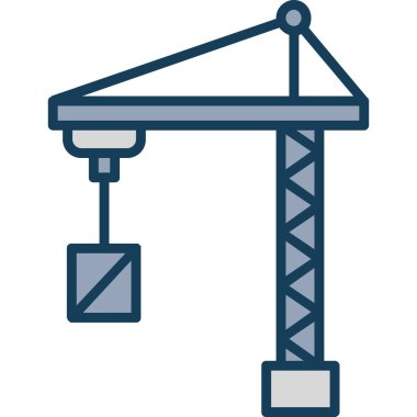 vinç simgesi vektör illüstrasyonu