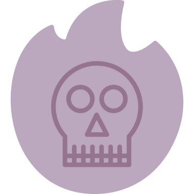 Kurukafa simgesi vektör illüstrasyonu