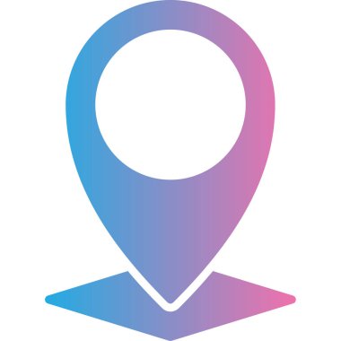 konum. Web simgesi basit illüstrasyon