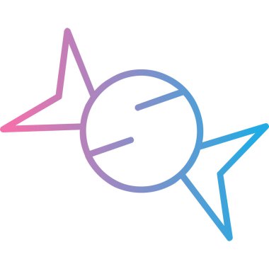 Çizgi film yıldızı simgesinin vektör çizimi