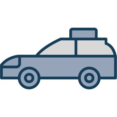 araba simgesi vektör illüstrasyonu