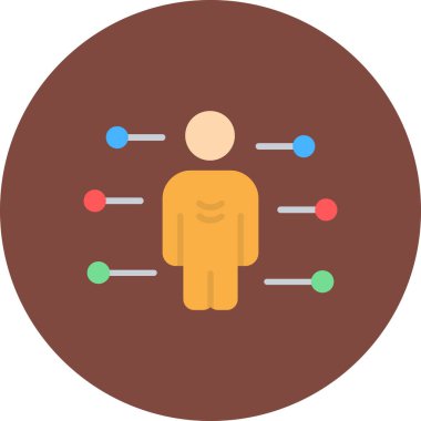 İnsan simgesinin vektör illüstrasyonu