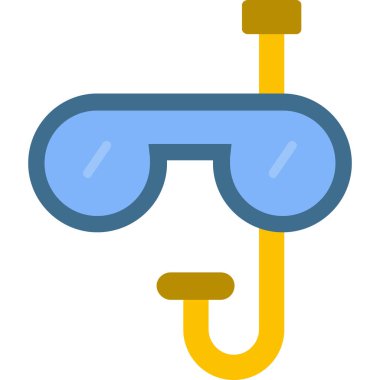 Dalış. Web simgesi basit illüstrasyon