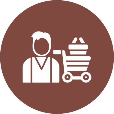 tıbbi bakım yuvarlak vektör simgesi