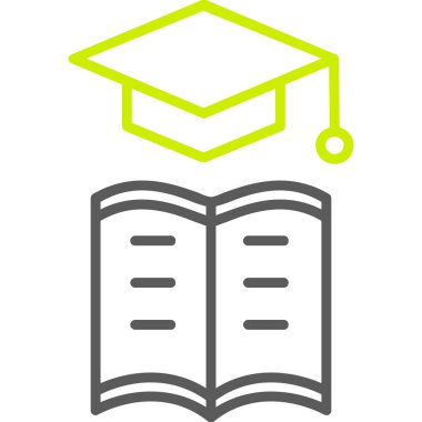 Eğitim simgesi vektör illüstrasyonu