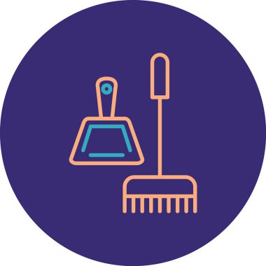 Temizlik ekipmanlarının vektör illüstrasyonu
