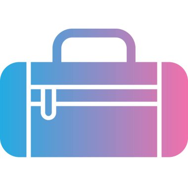 Evrak çantası. Web simgesi vektör illüstrasyonu