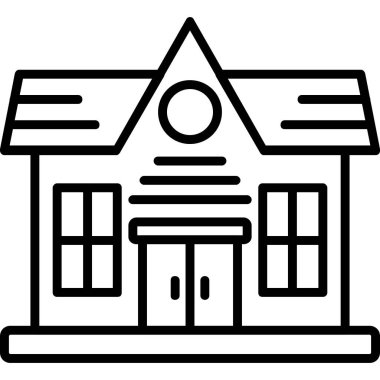 Otel simgesi vektör illüstrasyonu