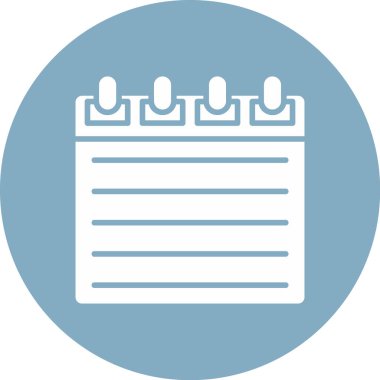 Takvim simgesinin vektör illüstrasyonu