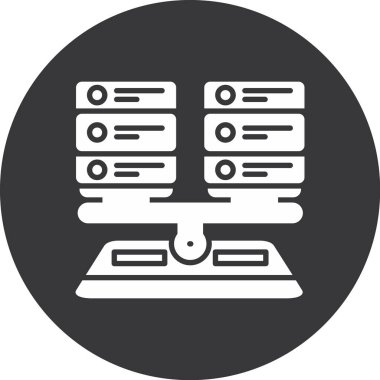 sunucu vektör çizgisi simgesi