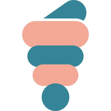 Bir mum ile sevimli bir simgenin vektör çizimi