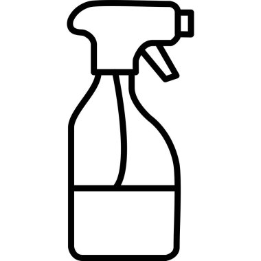 Temizleme sprey şişe simgesi, taslak biçimi