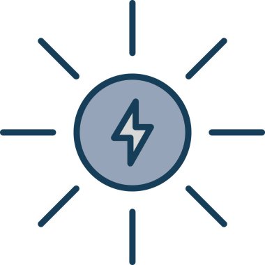 Güç simgesinin vektör illüstrasyonu