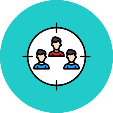 İnsan simgesinin vektör illüstrasyonu