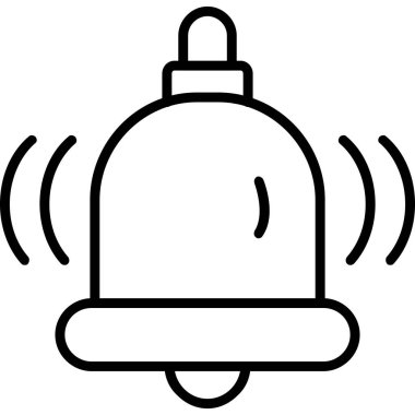 Çan simgesi vektör illüstrasyonu