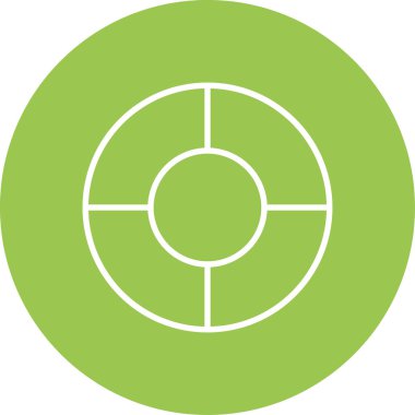 Amaç hedef vektör simgesi