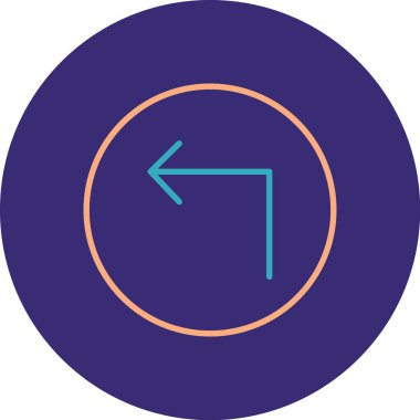 Projeniz için sol yön ok simgesi