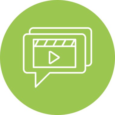 video simgesi. Basit resimleme