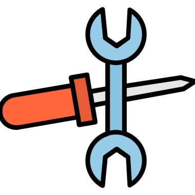 tornavida ikonu vektör çizimi