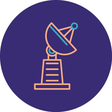 uydu simgesi vektör illüstrasyonu