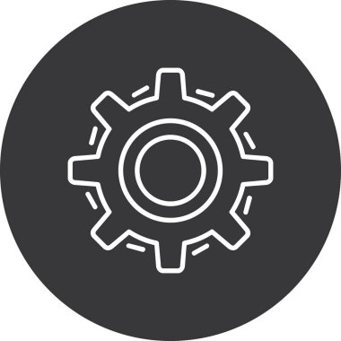 dişli simgesi vektör illüstrasyonu