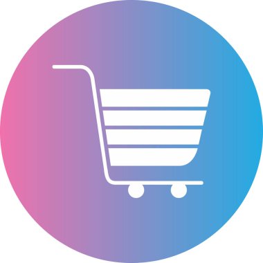 Alışveriş arabası simgesinin vektör çizimi