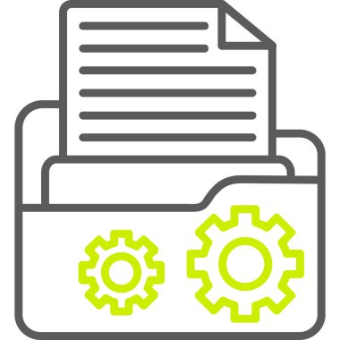 dişli simgesi, vektör çizimi