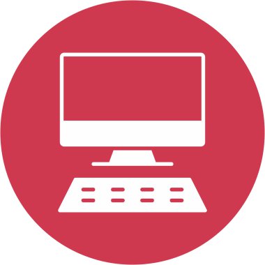 bilgisayar izleme simgesi, vektör illüstrasyonu