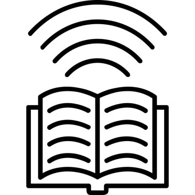 Kitap. Web simgesi basit tasarım