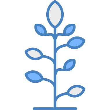 çiçek bitkisi web simgesi, basit vektör illüstrasyonu