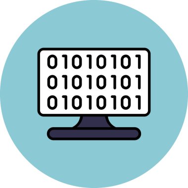 Bilgisayar. Web simgesi basit illüstrasyon