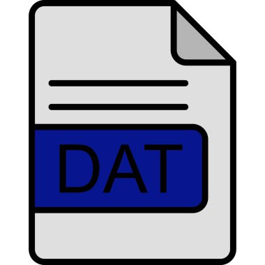 dosya biçimi simgesi, vektör illüstrasyonu