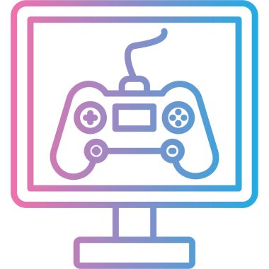 Oyun simgesi, vektör illüstrasyonu