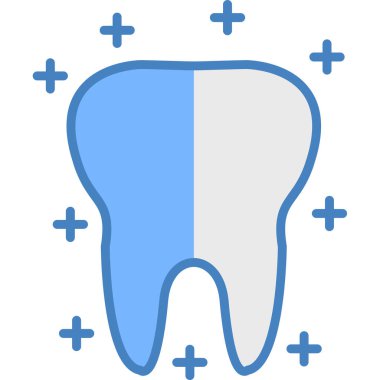 diş simgesi vektör illüstrasyonu
