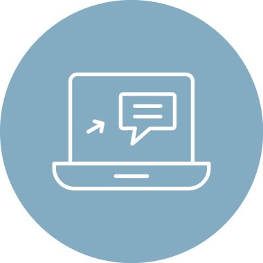 Konuş. Web simgesi basit illüstrasyon