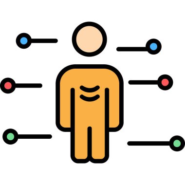 ağ paylaşımı modern simge, vektör illüstrasyonu