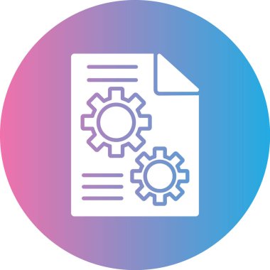 Belge. Web simgesi basit illüstrasyon