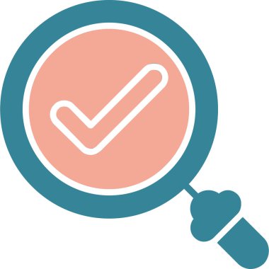 İşaretleme simgesi vektör illüstrasyonunu kontrol et